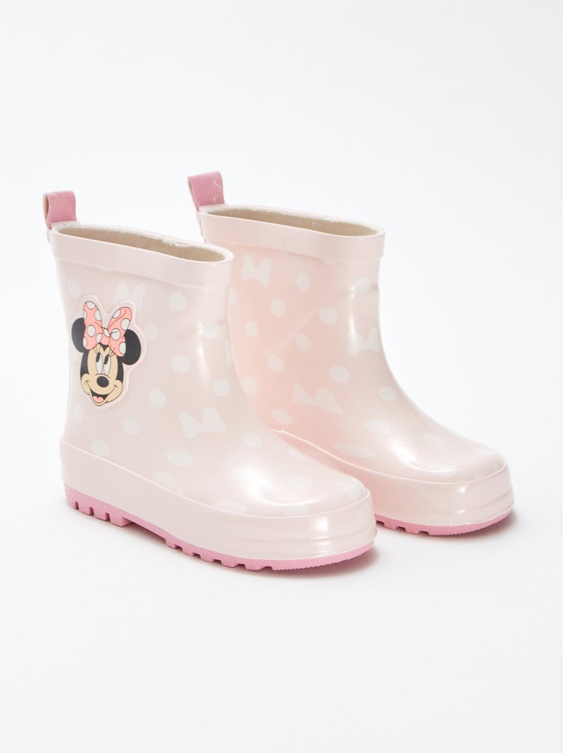Bottes de pluie à fleurs 'Minnie' 'Disney' Rose - Kiabi