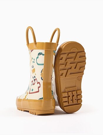 Bottes de pluie avec anses et imprimé