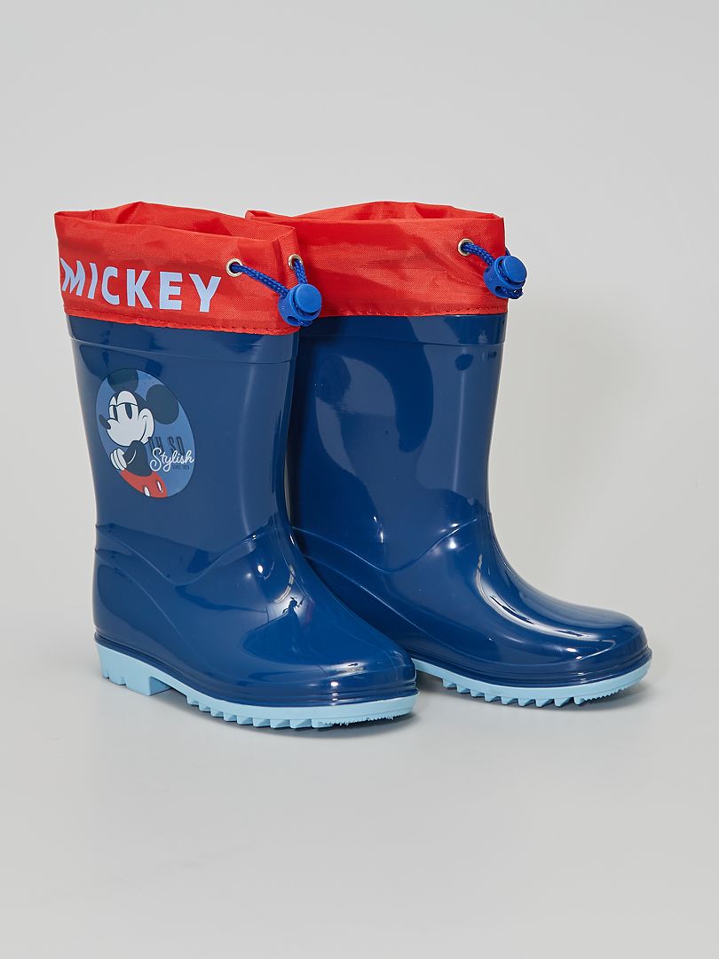Bottes de pluie 'Disney' 'Mickey' bleu - Kiabi
