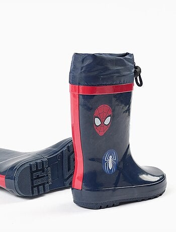 Bottes de pluie en caoutchouc avec imprimés spider-man