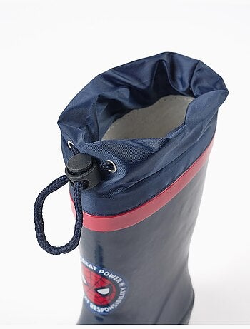 Bottes de pluie en caoutchouc avec imprimés spider-man