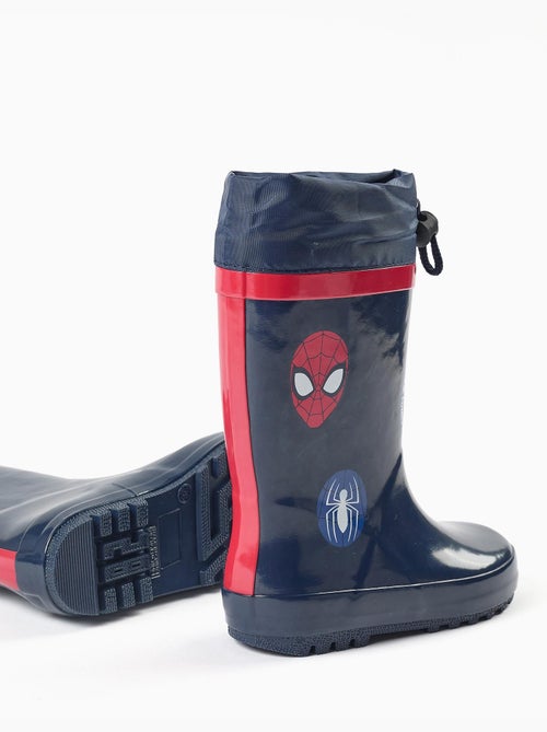 Bottes de pluie en caoutchouc avec imprimés spider-man - Kiabi Bottes de pluie en caoutchouc avec imprimés spider-man - Kiabi
