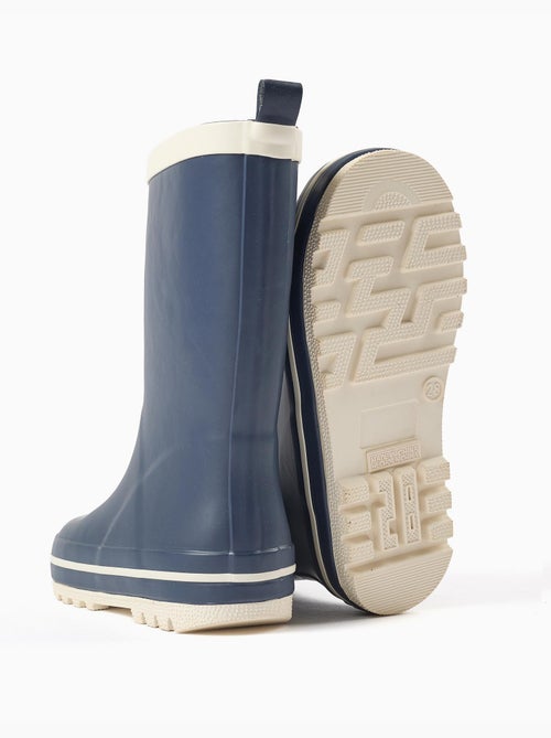 Bottes de pluie en caoutchouc avec semelle antidérapante - Kiabi