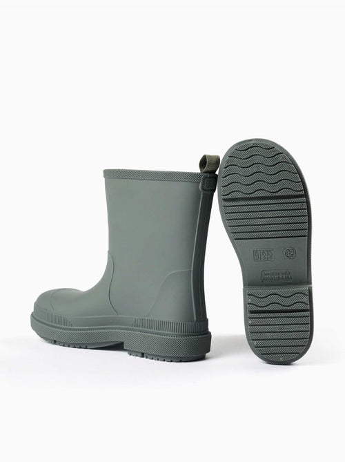 Bottes de pluie en caoutchouc avec semelle antidérapante - Kiabi