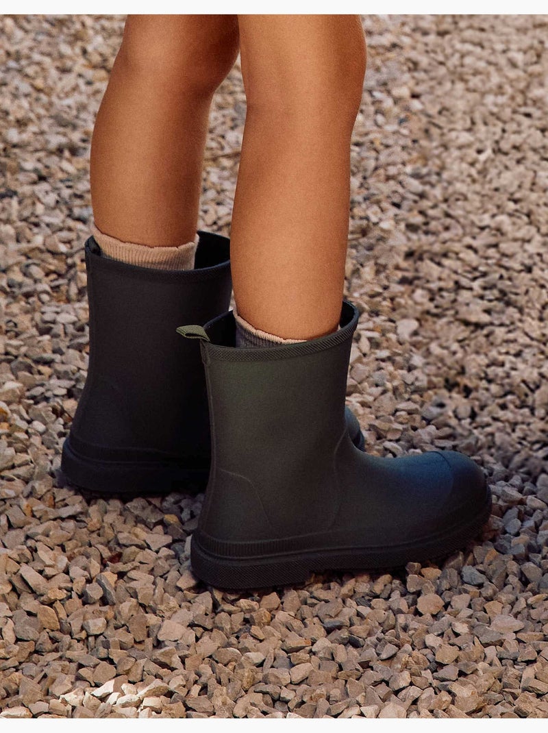 Bottes de pluie en caoutchouc avec semelle antidérapante Vert - Kiabi
