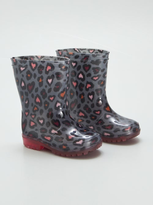 Bottes de pluie léopard - Kiabi