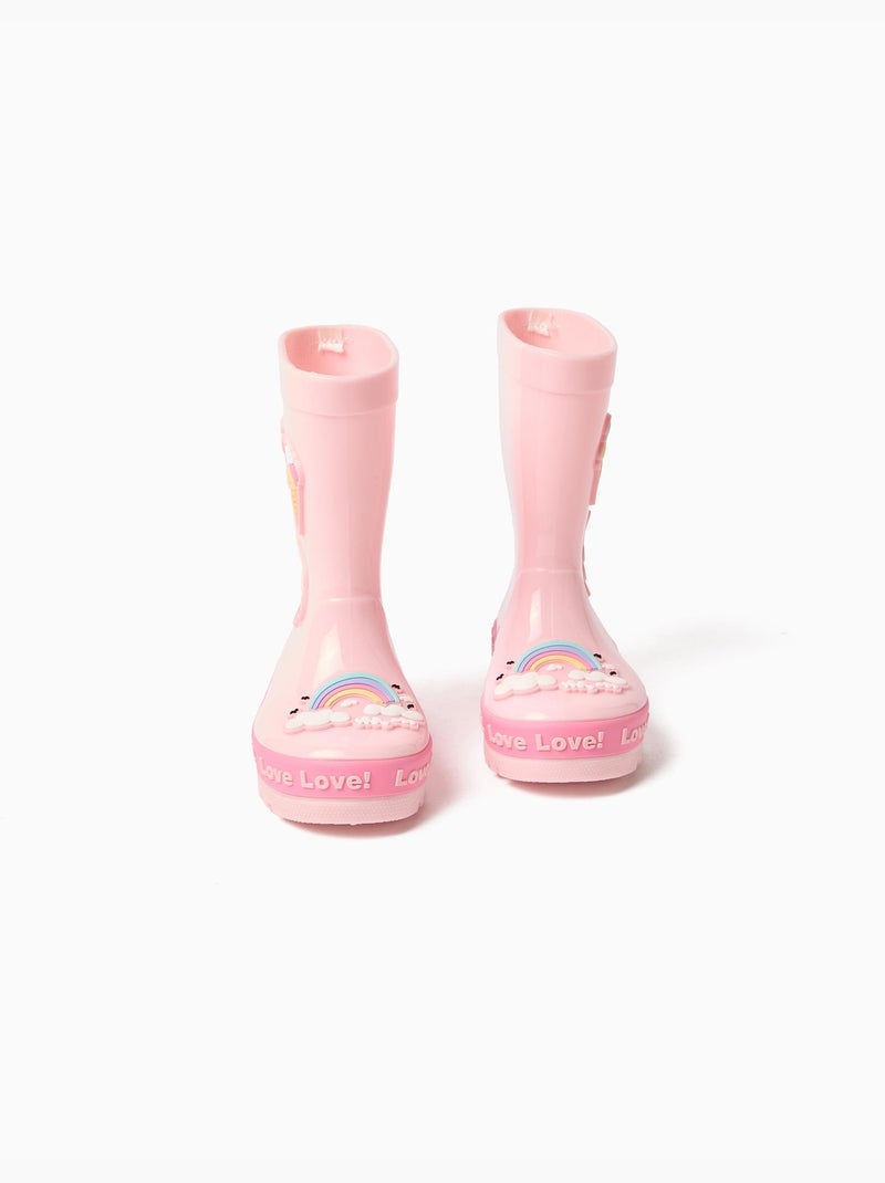 Bottes de pluie licorne, mo fashion Rose - Kiabi