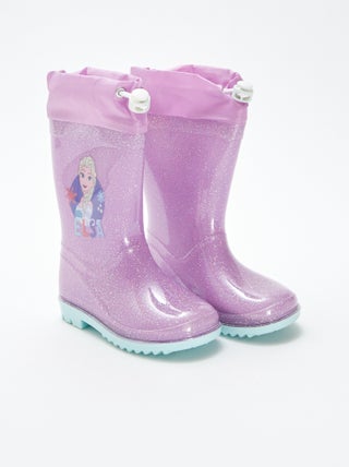 Bottes de pluie 'Reine des neiges' 'Disney' à paillettes
