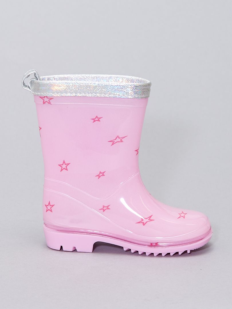 bottes de pluie rose