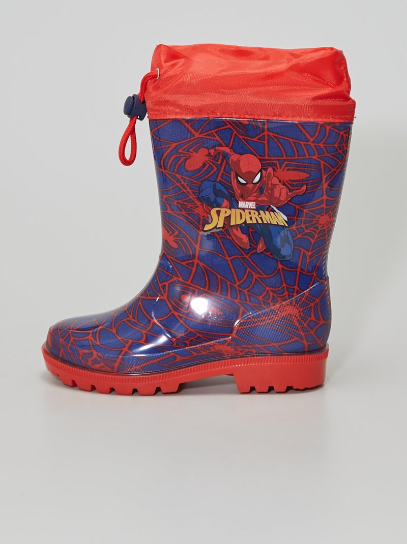 Bottes de pluie 'Spider-Man' Bleu - Kiabi