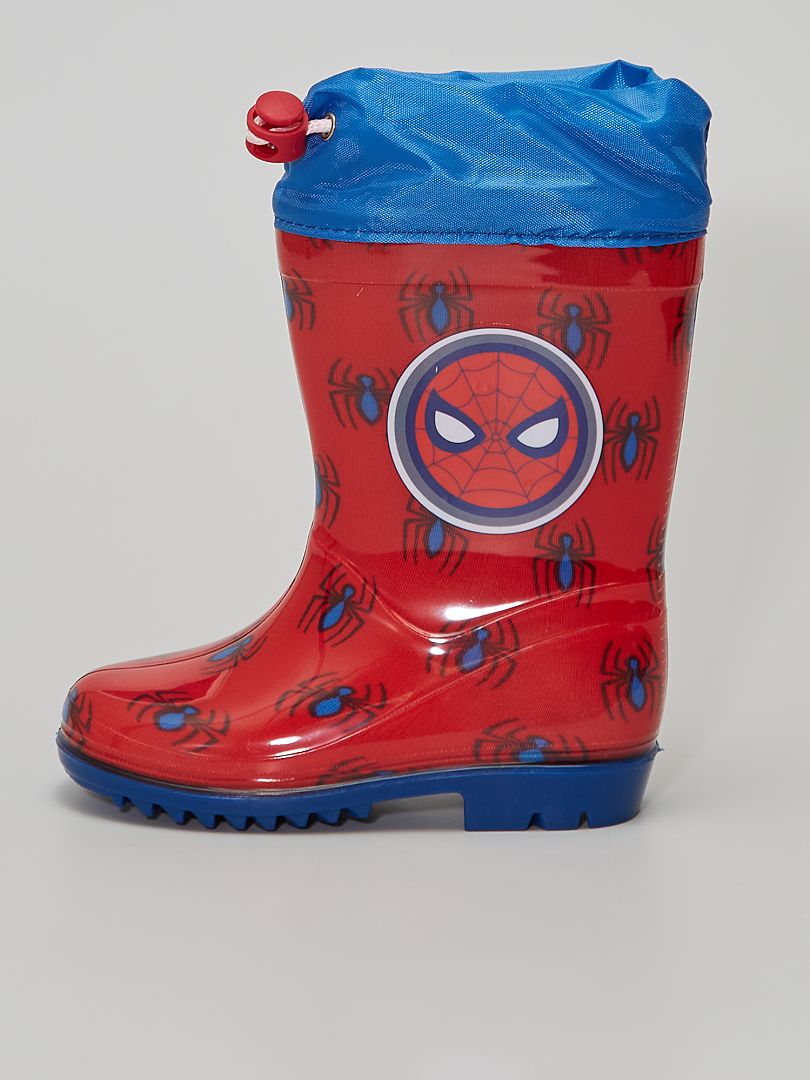 Bottes de pluie 'Spider-Man' rouge - Kiabi