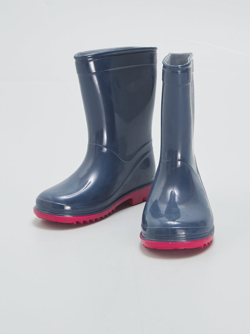 Bottes De Pluie Beck Sweethearts Fille - Caoutchouc Naturel Avec Cœurs Roses
