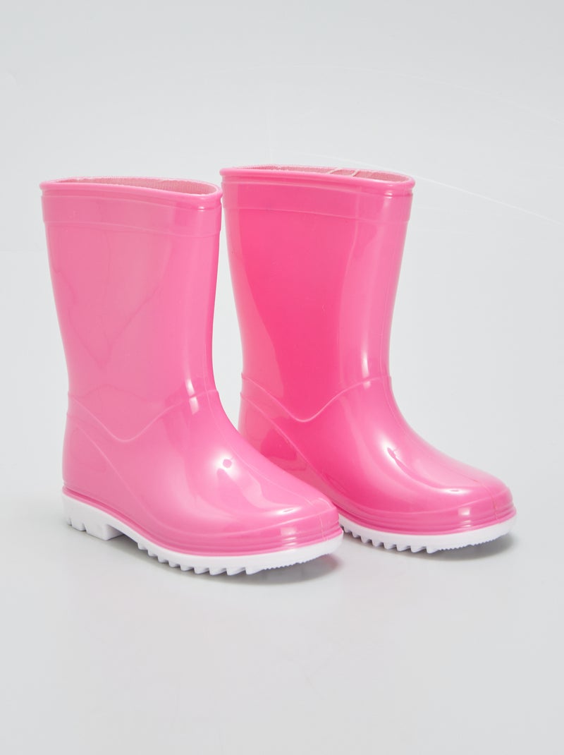 Bottes de pluies Rose - Kiabi