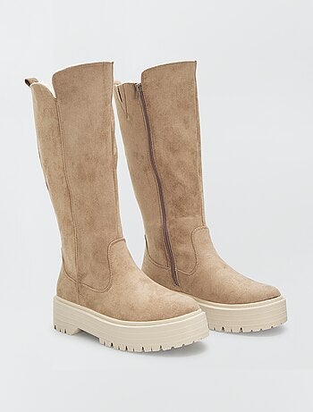 Bottes en suédine - Kiabi