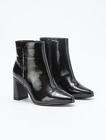 Bottes en vernie uni