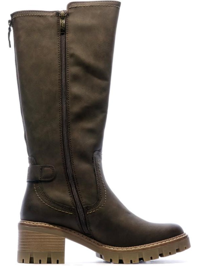Bottes femme relife Marron cappuccino - Kiabi