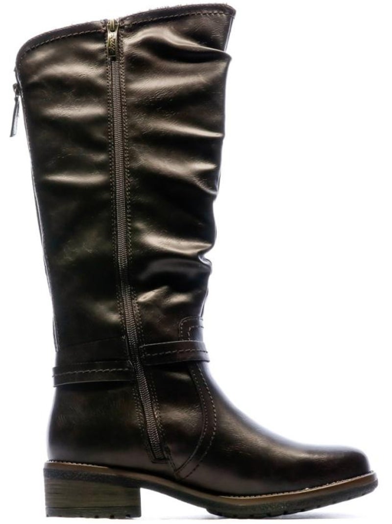 Bottes femme relife Marron cappuccino - Kiabi