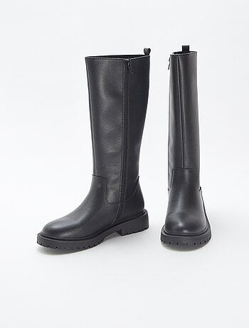 Bottes hautes en simili