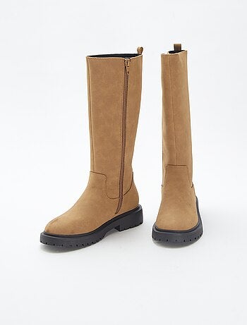 Bottes hautes en simili