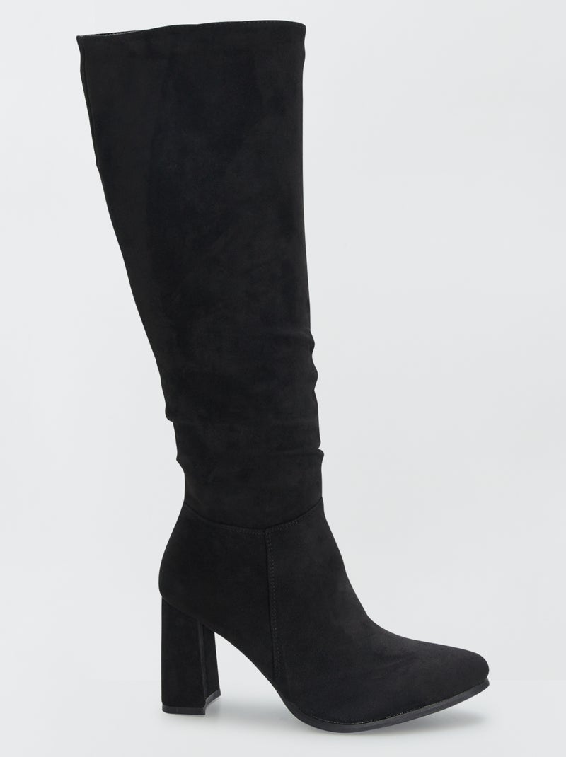 Bottes hautes Noir - Kiabi