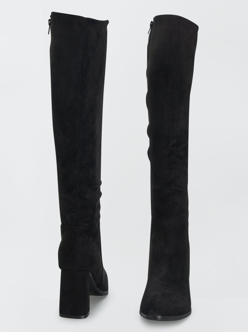 Bottes hautes Noir - Kiabi