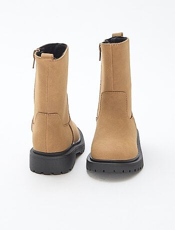 Bottes hautes zippées
