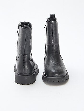 Bottes hautes zippées