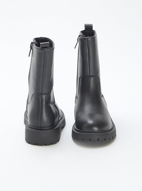 Bottes hautes zippées - Kiabi