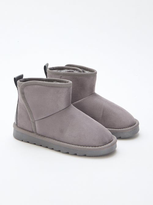 Bottes style sudédois en ubuck - Kiabi