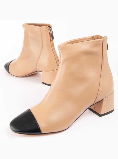 Bottine à Talon Matériel Synthétique Montevita - Kiabi Bottine à Talon Matériel Synthétique Montevita - Kiabi