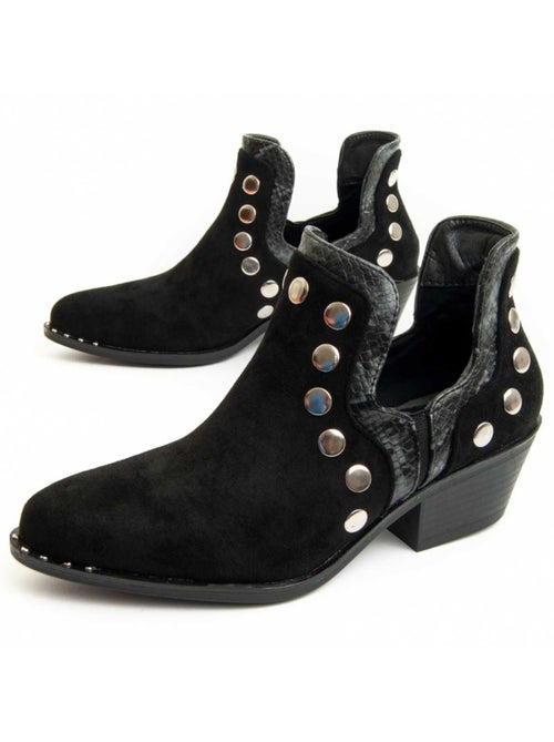 Bottine à Talon Matériel Synthétique Montevita - Kiabi Bottine à Talon Matériel Synthétique Montevita - Kiabi