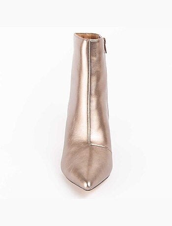 Bottine à Talon Matière Synthétique Et Textile Montevita