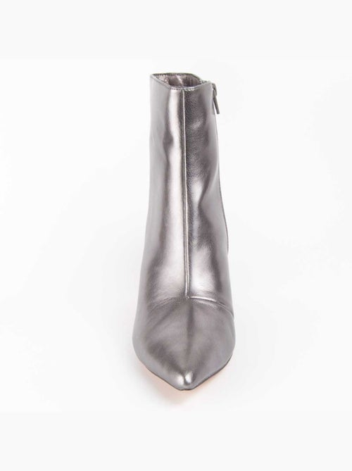 Bottine à Talon Matière Synthétique Et Textile Montevita - Kiabi Bottine à Talon Matière Synthétique Et Textile Montevita - Kiabi