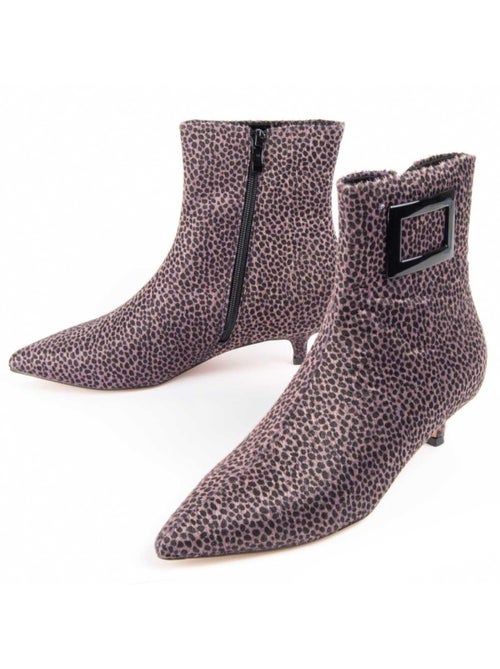 Bottine à Talon Matière Synthétique Et Textile Montevita - Kiabi Bottine à Talon Matière Synthétique Et Textile Montevita - Kiabi