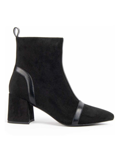 Bottine à Talon Matière Synthétique Et Textile Montevita - Kiabi Bottine à Talon Matière Synthétique Et Textile Montevita - Kiabi