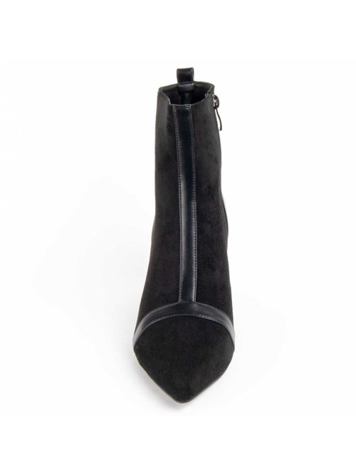 Bottine à Talon Matière Synthétique Et Textile Montevita - Kiabi Bottine à Talon Matière Synthétique Et Textile Montevita - Kiabi