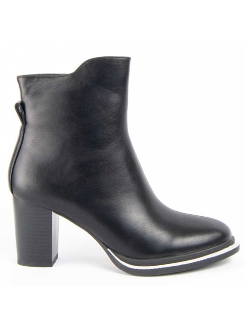 Bottine à Talon Matière Synthétique Et Textile Montevita - Kiabi Bottine à Talon Matière Synthétique Et Textile Montevita - Kiabi