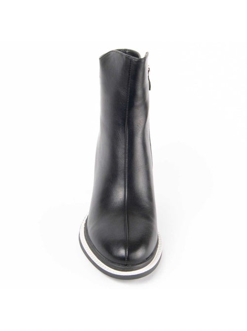 Bottine à Talon Matière Synthétique Et Textile Montevita - Kiabi Bottine à Talon Matière Synthétique Et Textile Montevita - Kiabi