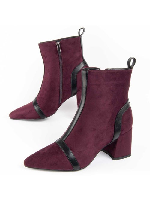Bottine à Talon Matière Synthétique Et Textile Montevita - Kiabi Bottine à Talon Matière Synthétique Et Textile Montevita - Kiabi