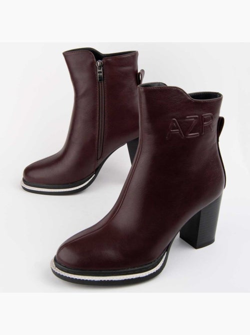 Bottine à Talon Matière Synthétique Et Textile Montevita - Kiabi Bottine à Talon Matière Synthétique Et Textile Montevita - Kiabi
