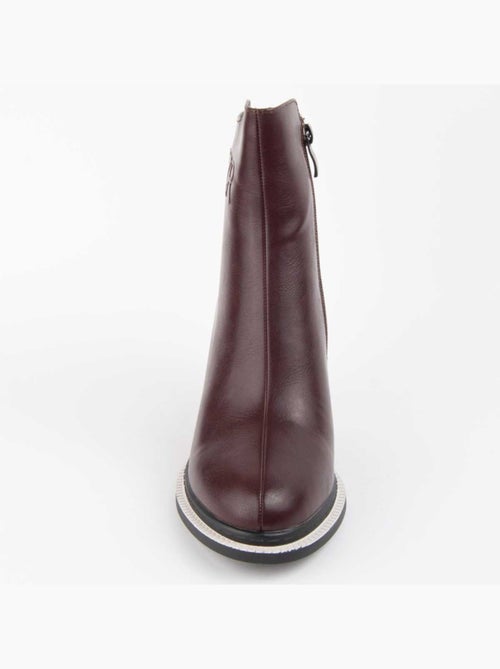 Bottine à Talon Matière Synthétique Et Textile Montevita - Kiabi Bottine à Talon Matière Synthétique Et Textile Montevita - Kiabi