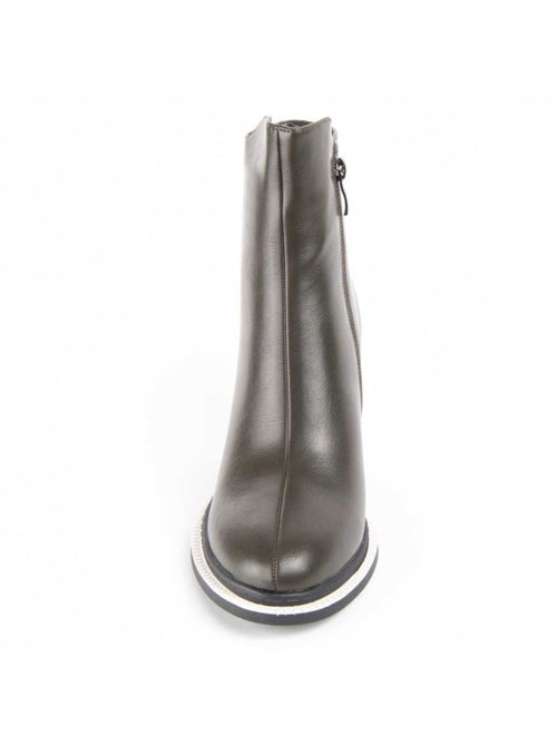 Bottine à Talon Matière Synthétique Et Textile Montevita - Kiabi Bottine à Talon Matière Synthétique Et Textile Montevita - Kiabi