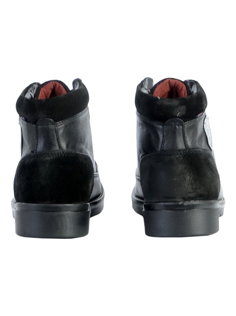 Bottine Cuir Redskins Accro Noir - Kiabi