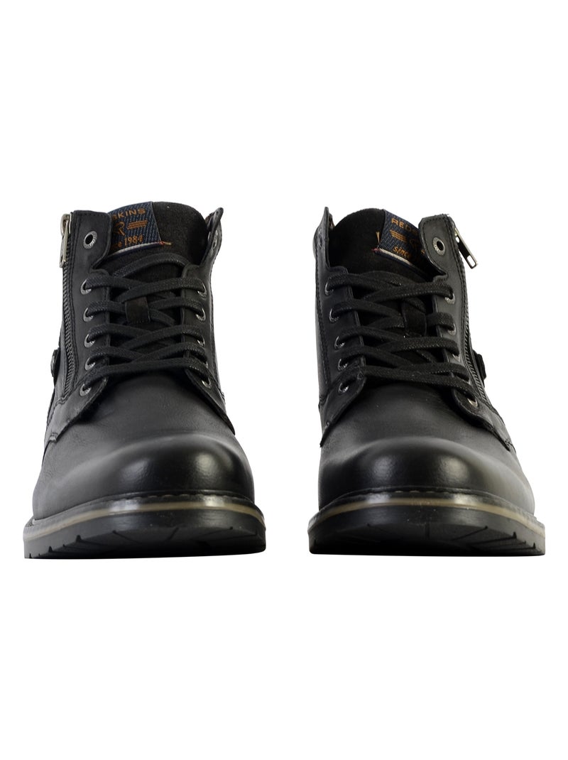 Bottine Cuir Redskins Eternel Noir - Kiabi