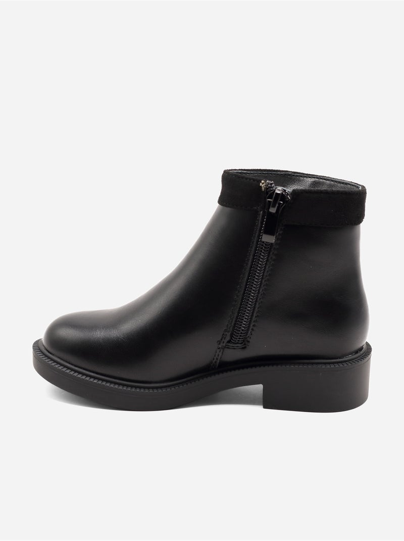 Bottines à bride Noir - Kiabi
