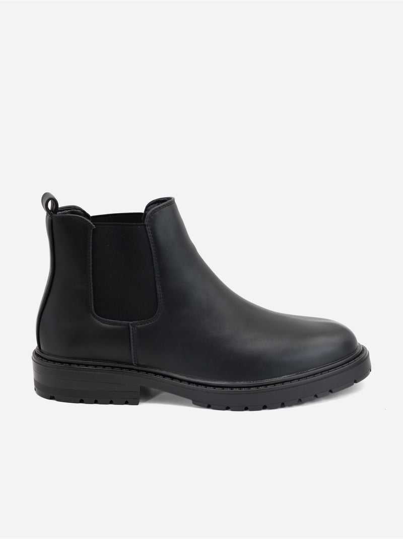 Bottines à enfiler Noir - Kiabi