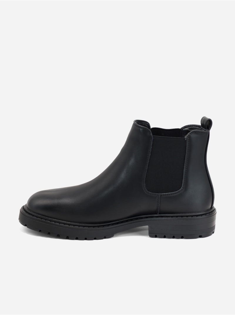 Bottines à enfiler Noir - Kiabi