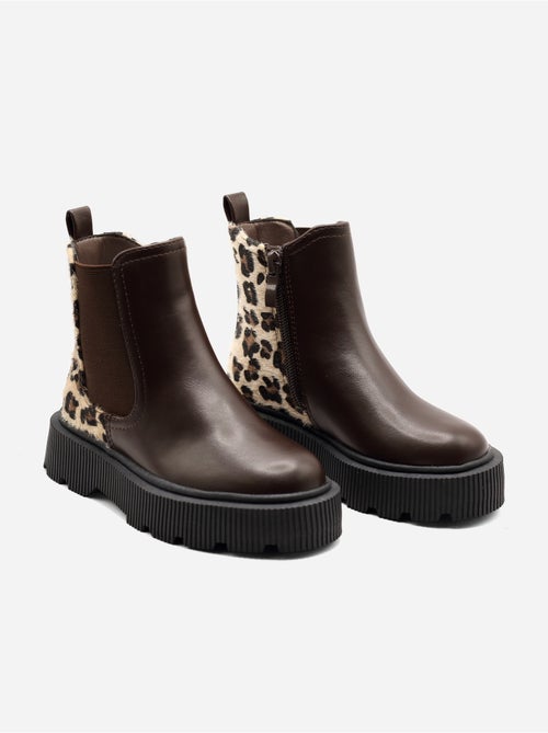 Bottines à semelle épaisse - Kiabi Bottines à semelle épaisse - Kiabi