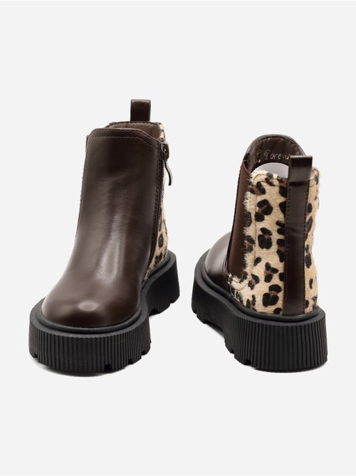 Bottines à semelle épaisse - Kiabi Bottines à semelle épaisse - Kiabi