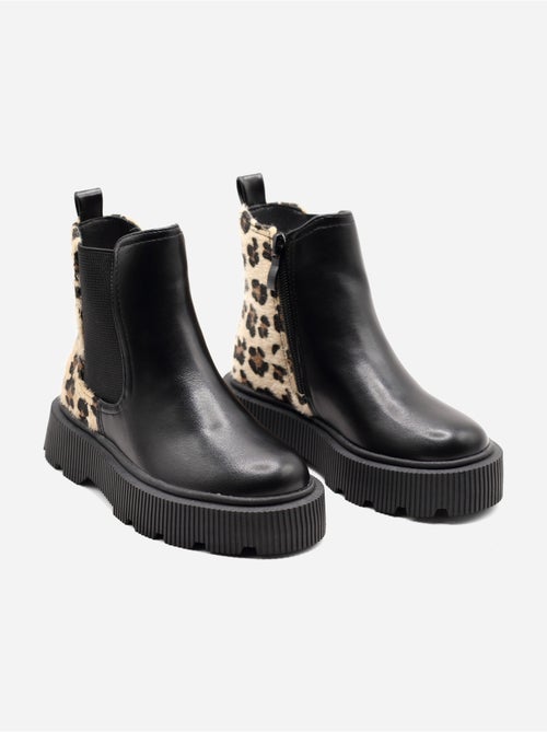 Bottines à semelle épaisse - Kiabi Bottines à semelle épaisse - Kiabi